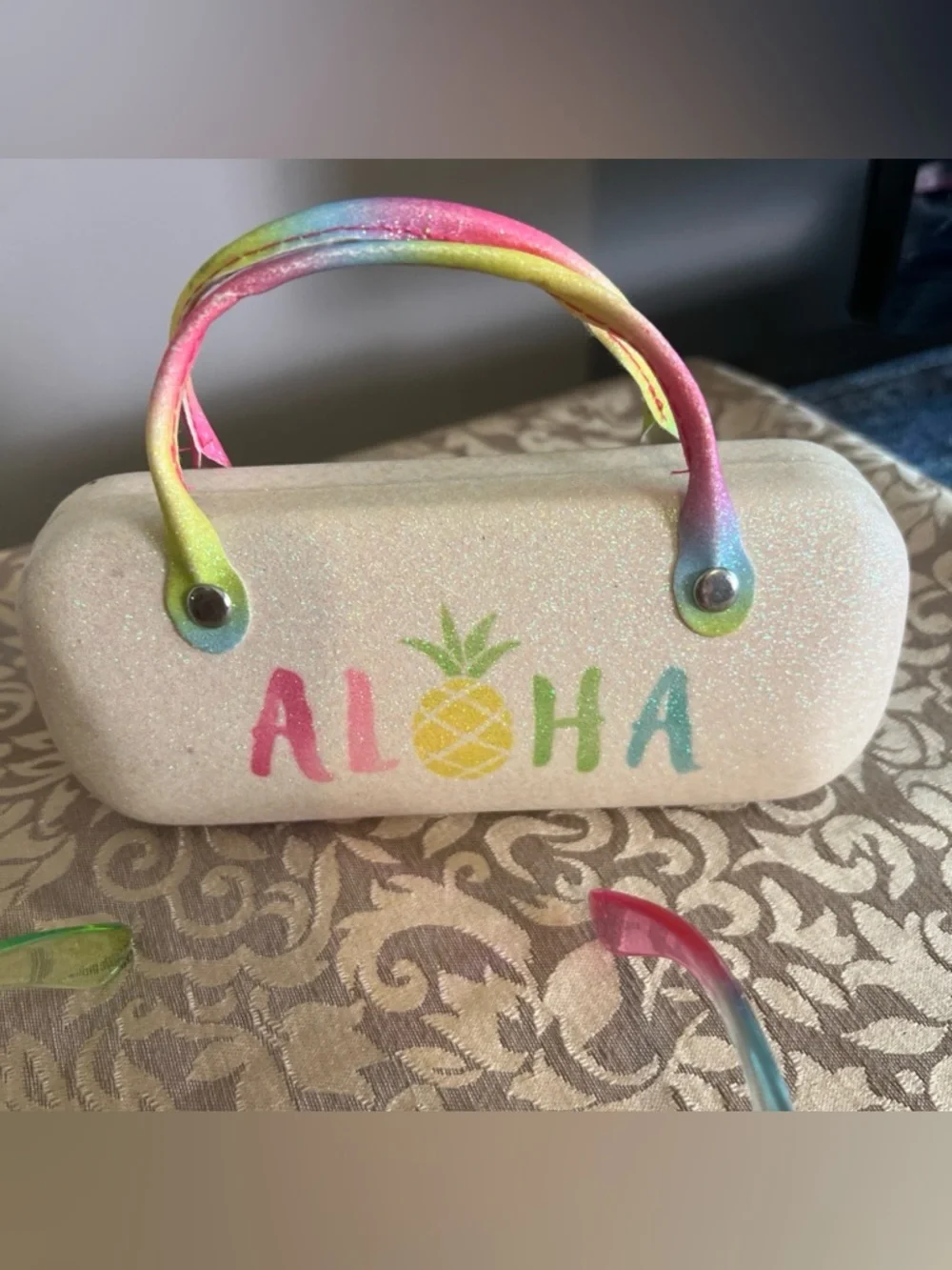 Tommy Bahama Kids Colorful Sunglasses and Hard Case Aloha Hawaiian Theme